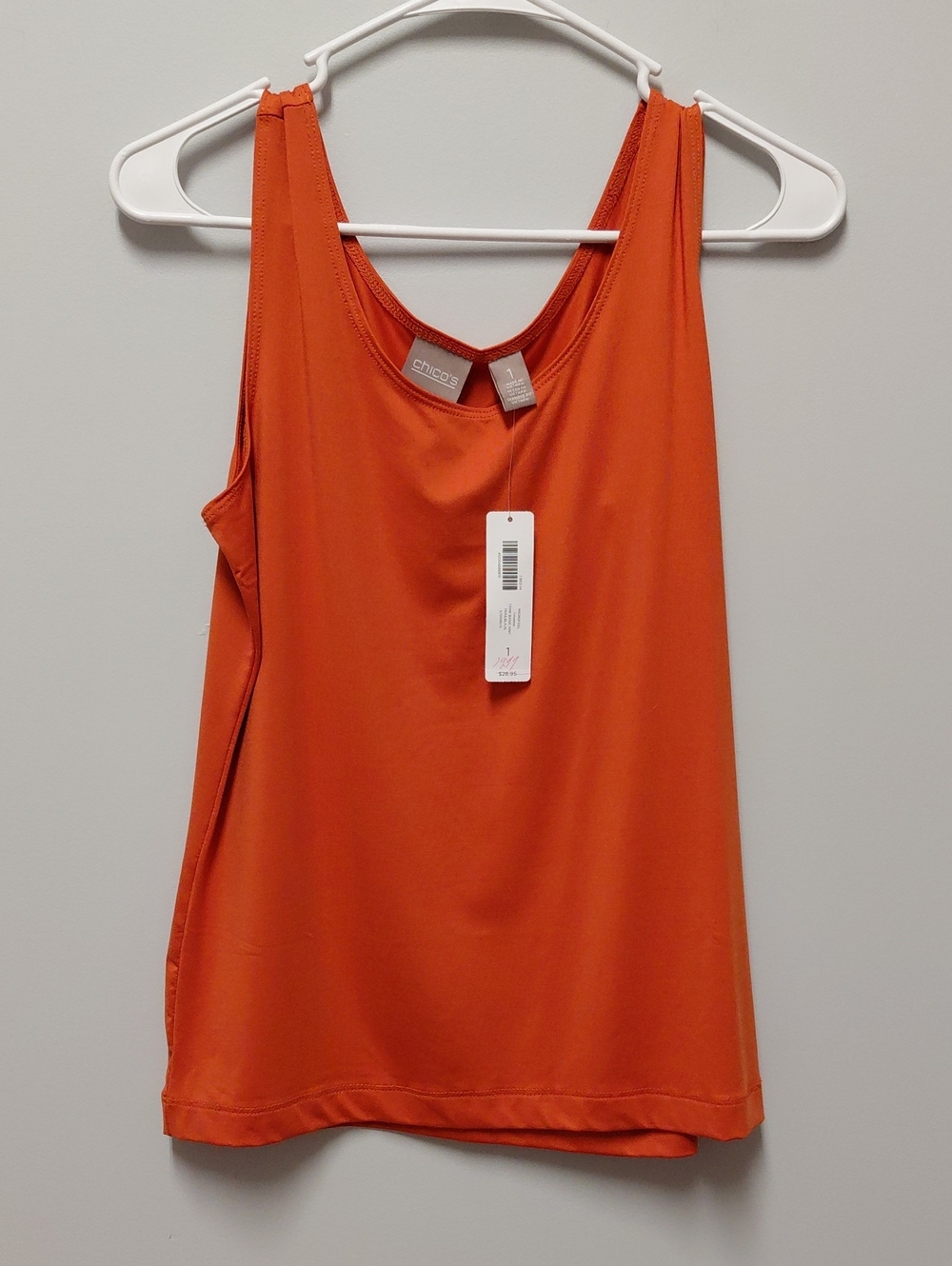 Chico's Burnt Orange Scoop Neck Tank